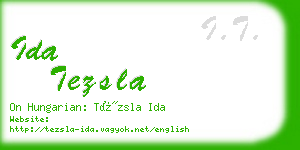 ida tezsla business card